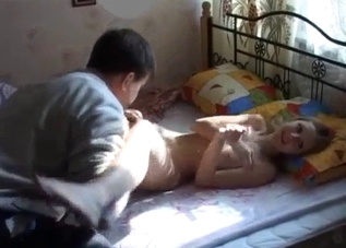 Blond-haired teen savagely raped by her dad